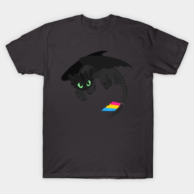 Toothless (Pan) T-Shirt by IceOfWaterflock